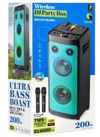 ACL ACS-27 200W Bluetooth RGB Parti Hoparlörü Çift Mikrofonlu